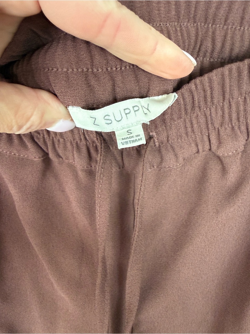 Women’s Z Supply Track Pants with White Side Stripes, Size Small - Picture 4 of 5